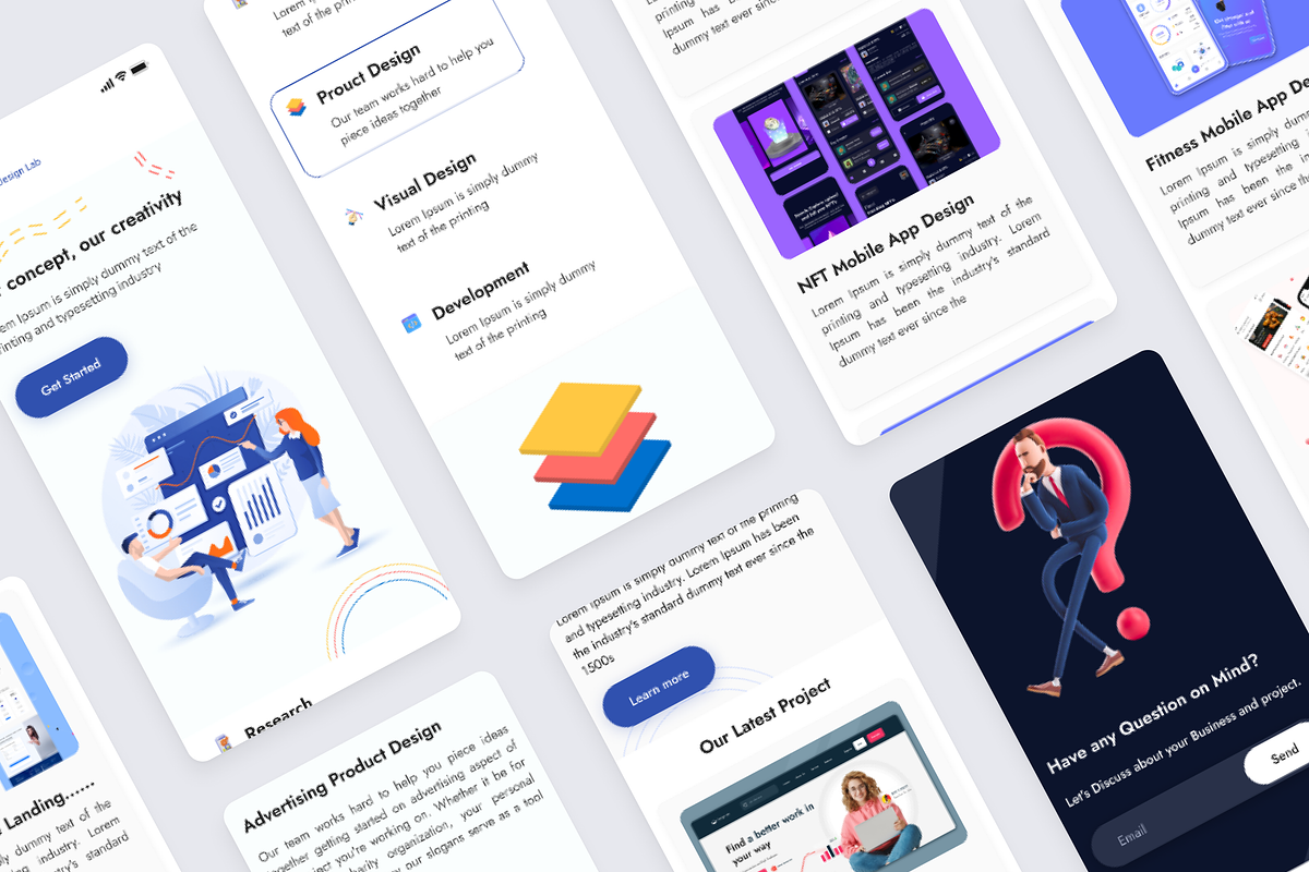 Design Agency Website landing page, a Landing Page Template by Design Lab (Photo 2 of 3)