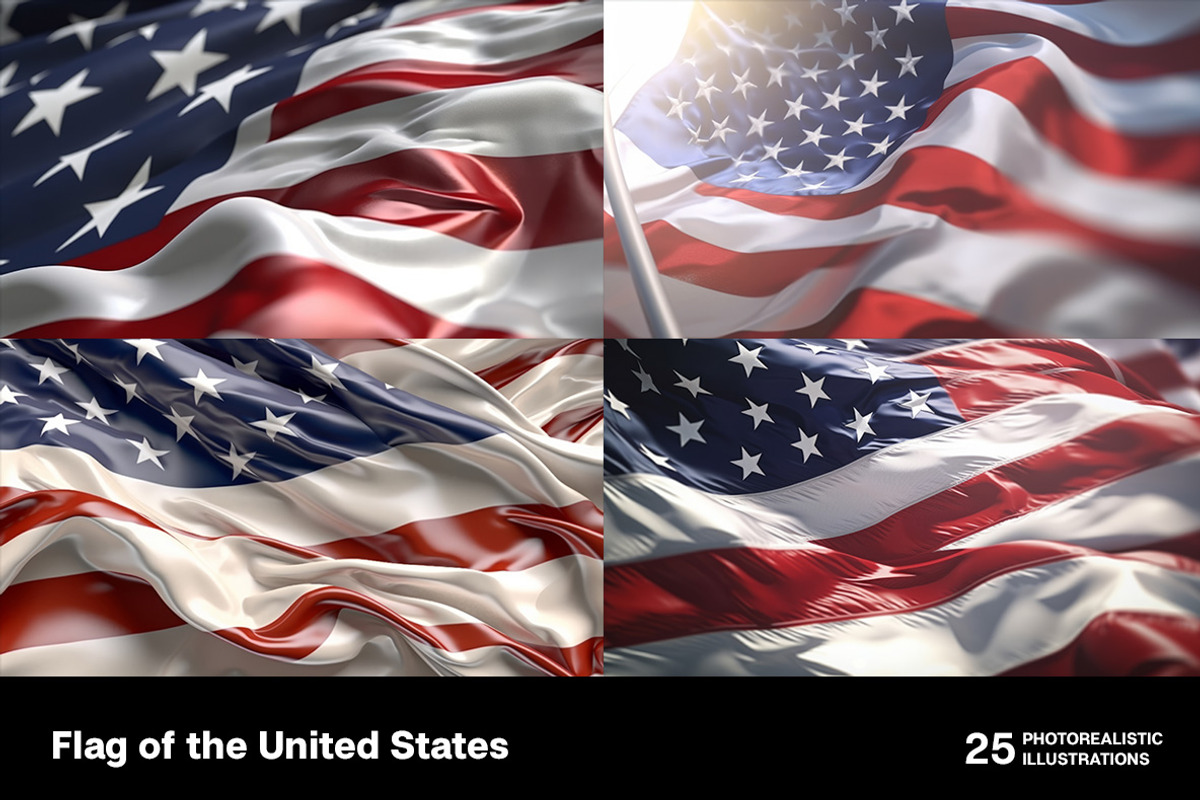 Flag of the United States., a Decorative Illustration by Handmadefont (Photo 8 of 10)