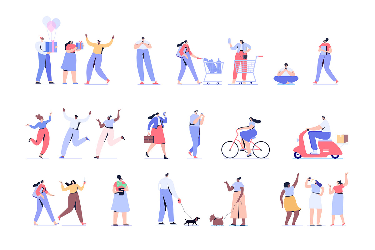 Big Vector set of people characters, a Person Illustration by Vector_Art (Photo 9 of 25)