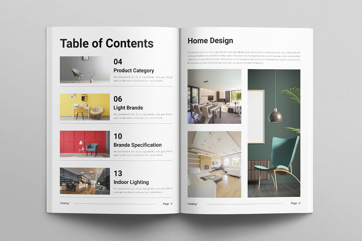 Product Catalog Template, a Brochure Template by E-Type (Photo 2 of 7)
