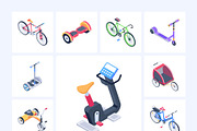 Cycling Isometric Icons, a Duotone Icon by Vectors Market (Thumbnail 7 of 8)