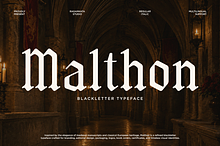 Malthon - Medieval Blackletter Font