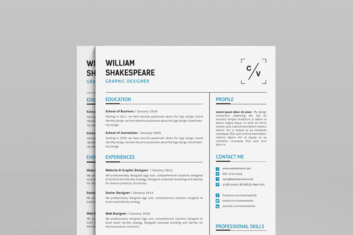 Resume Template, a Resume Template by resumetemplathttps://d3es (Photo 5 of 7)