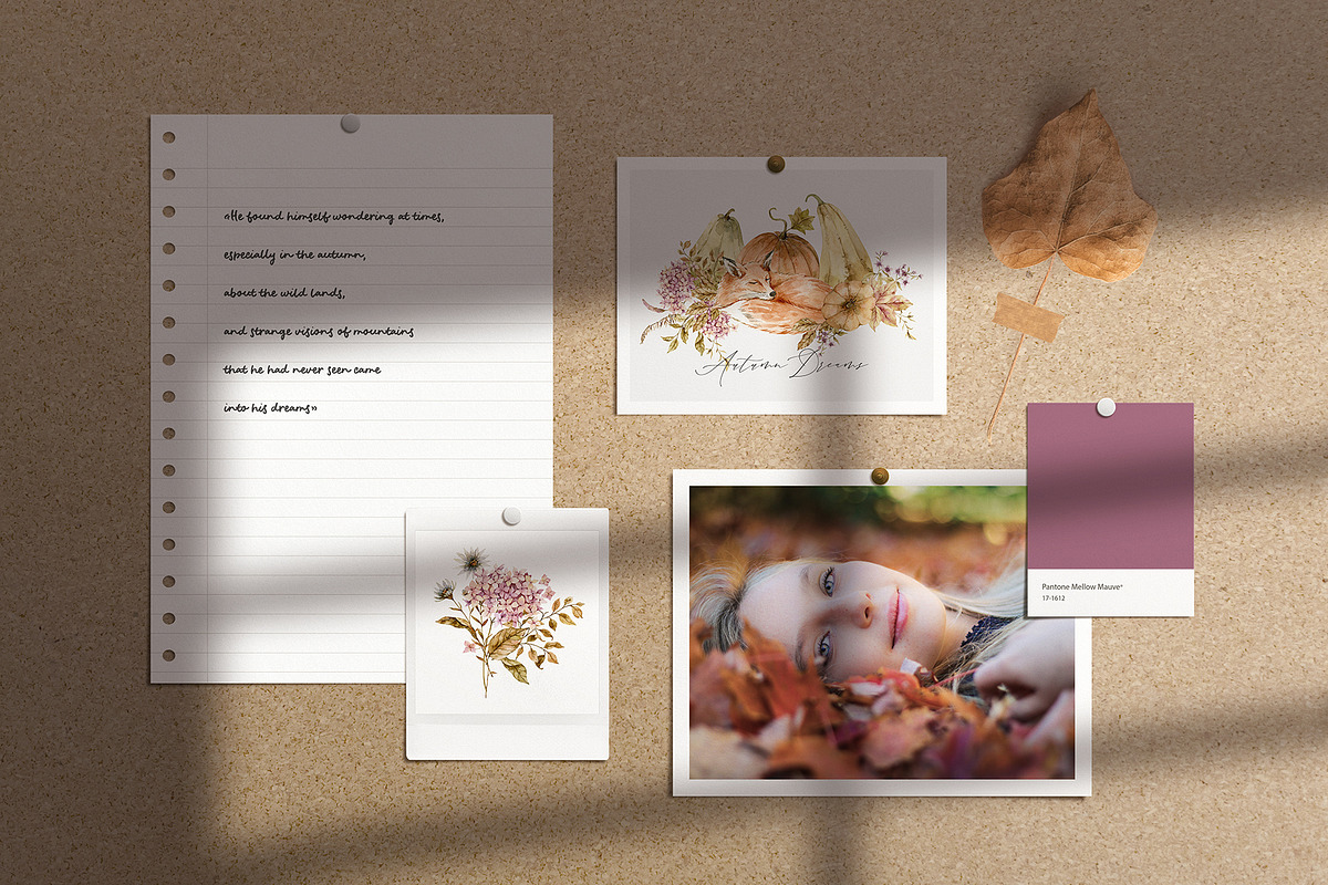 AUTUMN DREAMS watercolor collection, a Seasonal Illustration by long summer (Photo 9 of 18)