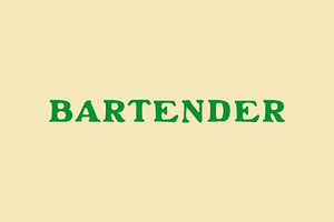 Bartender Typeface, a Handwritten Font by Taylor Penton
