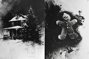 Dark Christmas - 141 images, a Seasonal Illustration by Handmadefont (Thumbnail 16 of 19)