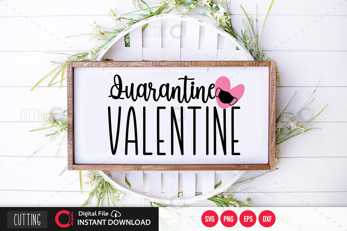 Quarantine Valentine SVG Bundle, an Illustration by DESIGNAVO (Photo 5 of 10)