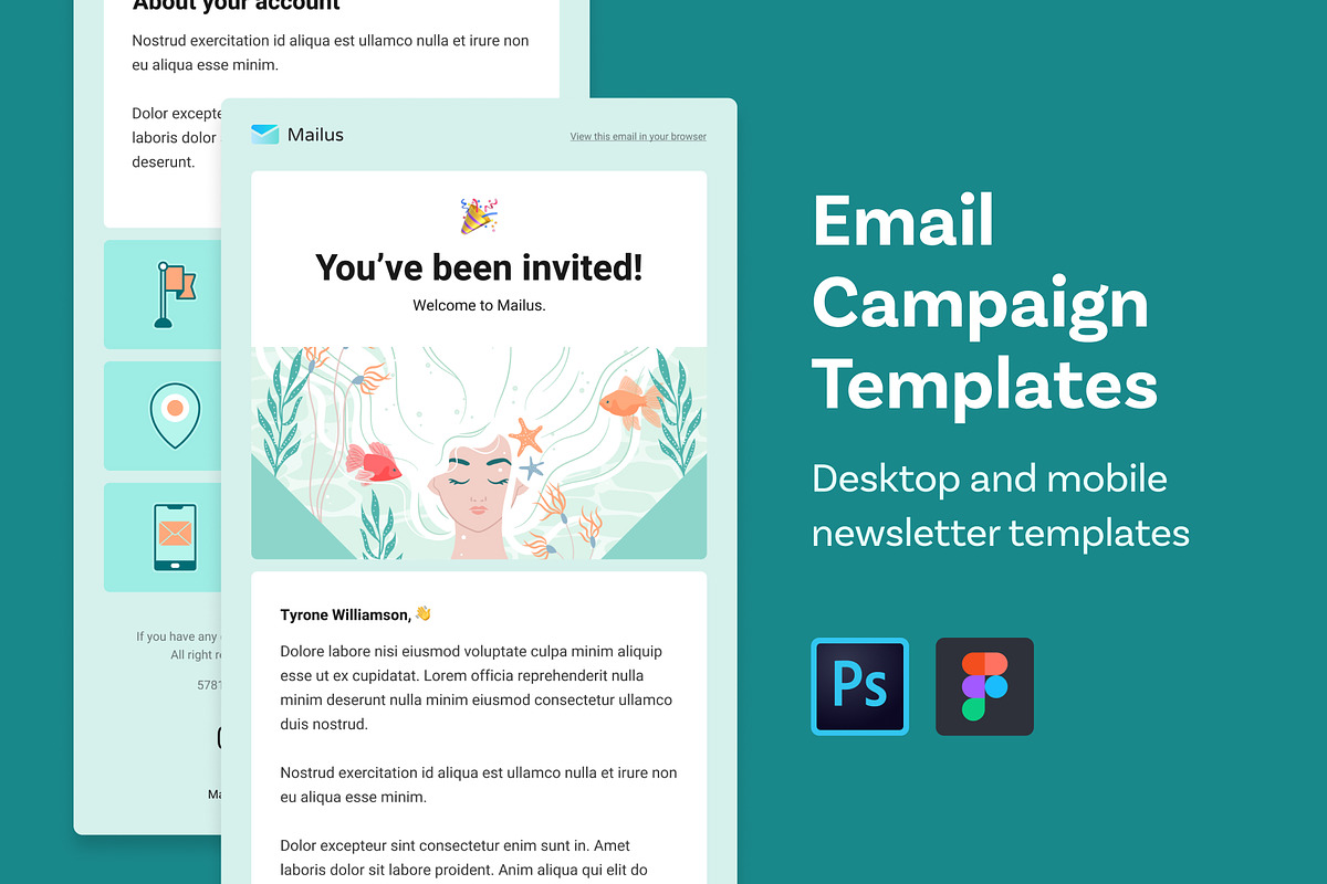 Email Templates (Profile and Welcome, an Email Template by Middltone (Photo 1 of 3)