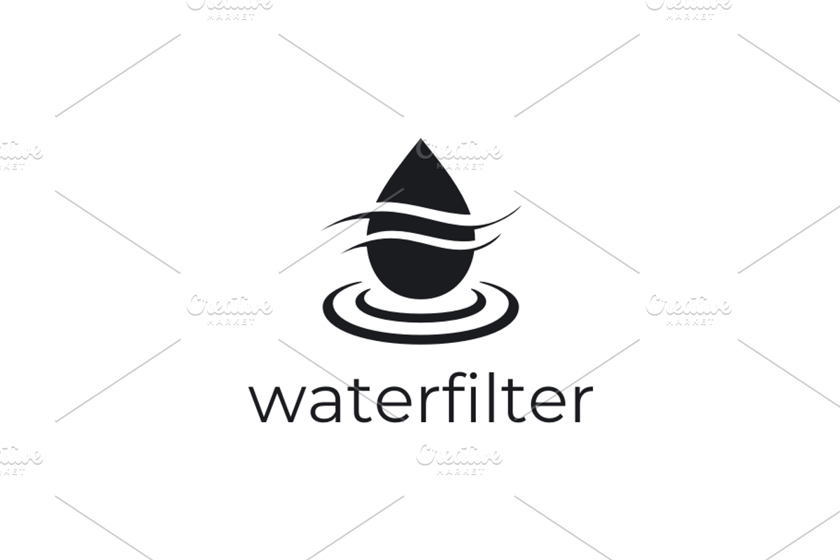 Water Drop Filter Ripple Logo Design, a Branding & Logo Template by yopie (Photo 3 of 3)