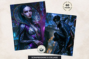 Glassborn Court Stained Glass Papers, a Decorative Illustration by ThatsDesignArt (Thumbnail 12 of 16)