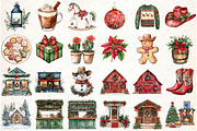 Western Cowboy Christmas Clipart, an Illustration by Libby Wishes (Thumbnail 2 of 6)