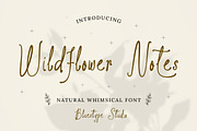 Wildflower Notes - Whimsical Fonts, a Handwritten Font by Bluestype Studio (Thumbnail 1 of 8)