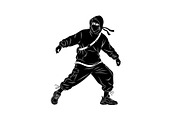 Hooded Street Ninja Silhouette, a Graphic by Gfx_Store (Thumbnail 6 of 10)