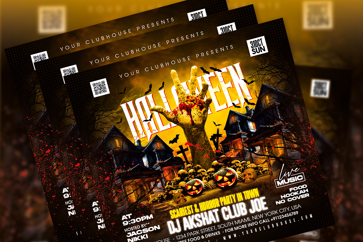 Halloween Flyer, a Templates & Theme by MithilaCreation (Photo 5 of 6)