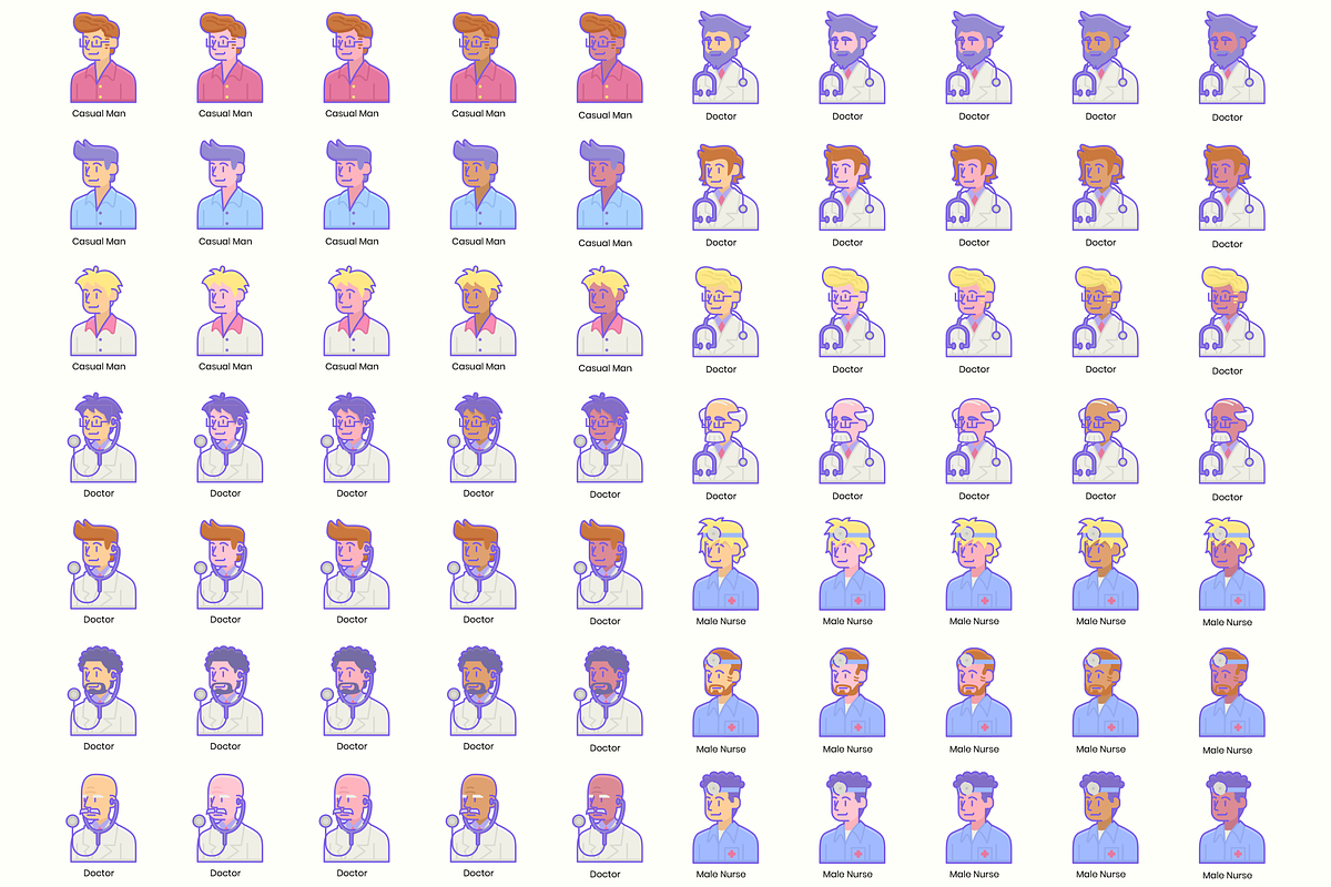 795 Diversity Avatars, an Outline Icon by Flat Icons (Photo 13 of 15)