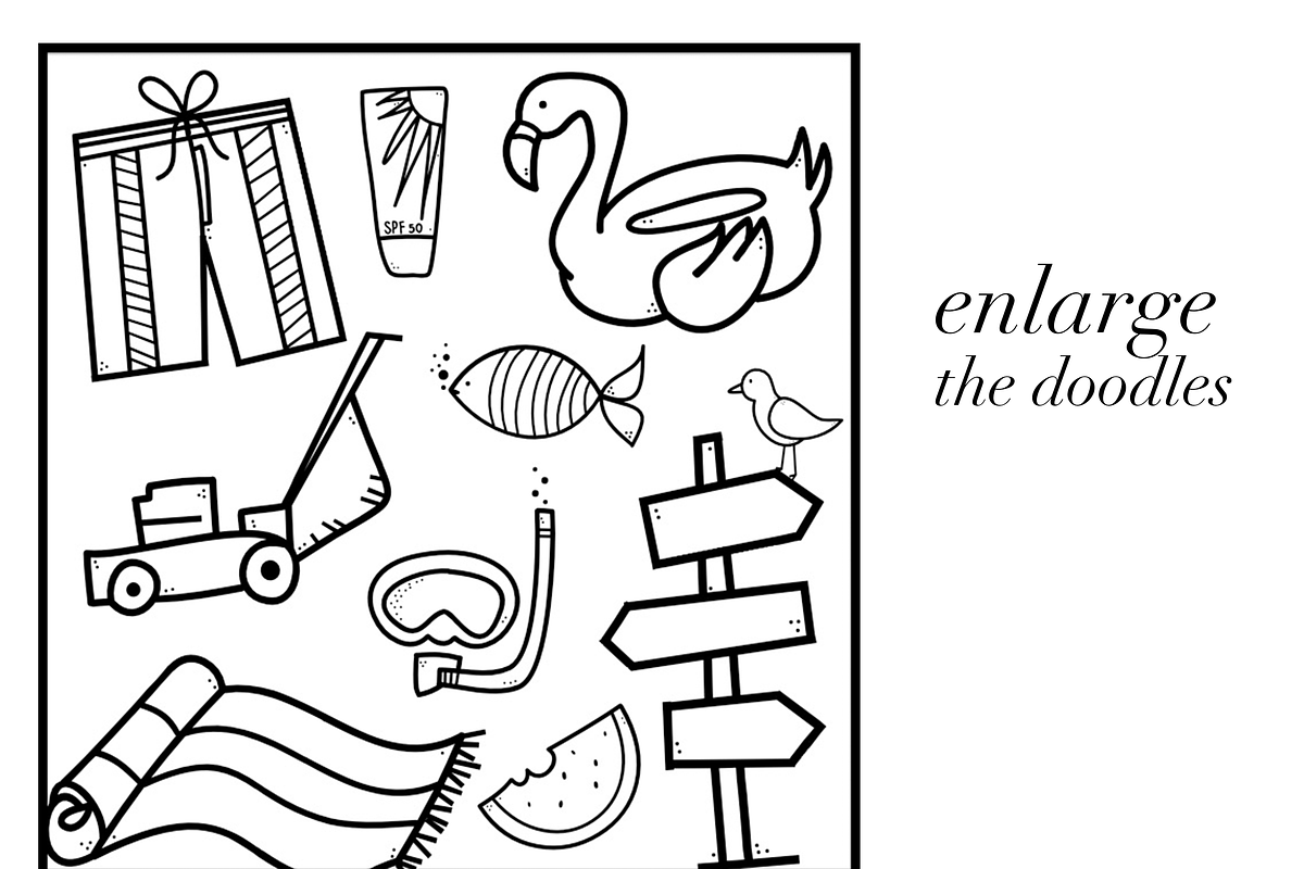 Summer Break - A Doodles Font preview 5