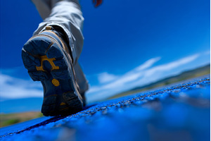 On a hiking trip, a man walks along, a Person Photo by ZinetroN