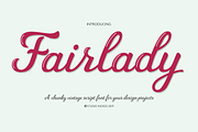 Fairlady a Vintage Script Font, a Script Font by Studio Indigo (Thumbnail 2 of 9)