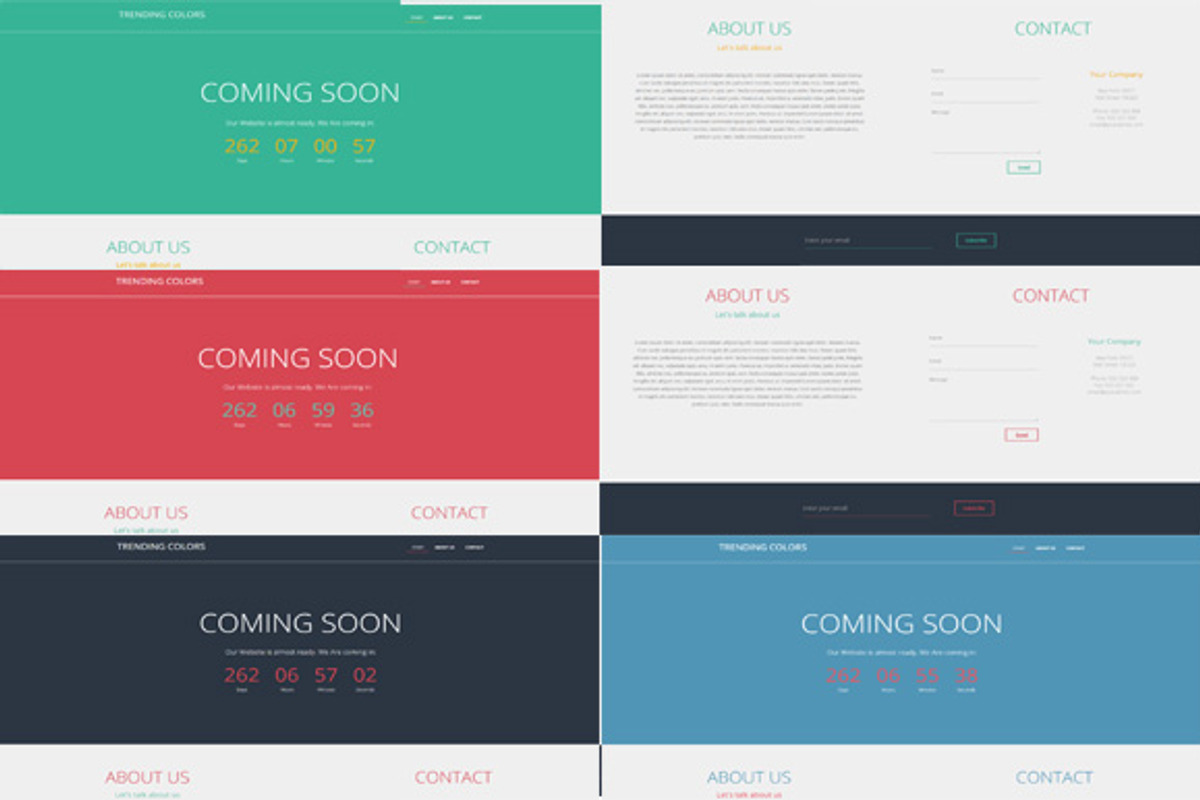 Trending Colors-v2 Coming Soon, a HTML Template by earthquake (Photo 2 of 5)