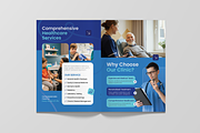 Blue Medical Clinic Bifold Brochure, a Brochure Template by Annora Studio (Thumbnail 2 of 6)