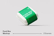 Food Box Mockup, a Packaging Mockup by renderstockmarket (Thumbnail 1 of 4)
