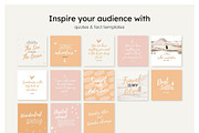 Boho Instagram Feed Canva Templates, a Social Media Template by Cultive Creative (Thumbnail 8 of 13)