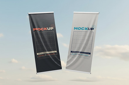 Multipurpose Flags and Banners Mocku, a Product Mockup by Luuqas Design