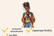 TEENAGE STUDENTS CLIPART PACK, a Person Illustration by Daring Digies (Thumbnail 6 of 7)
