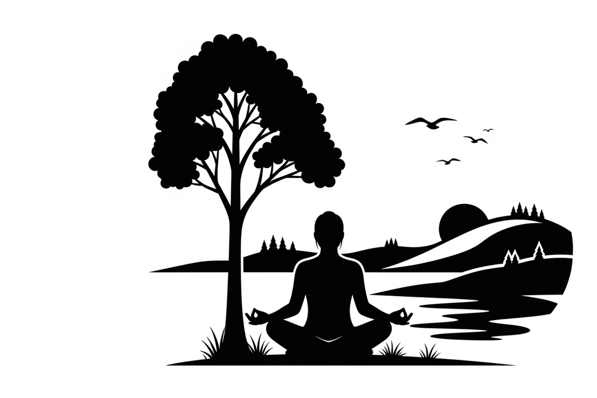peaceful moment silhouette, an Illustration by Amazin_art (Photo 26 of 46)