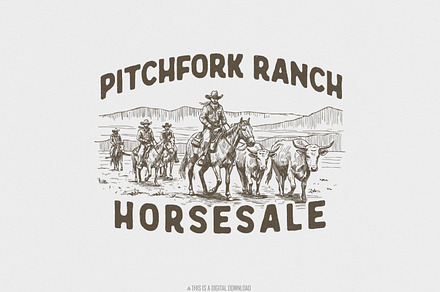 Cowboy Skeleton PNG, Western, an Illustration by SharpMarketplace