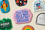 Custom Shape Badge Creator, a Merchandise Mockup by mockstar (Thumbnail 2 of 6)