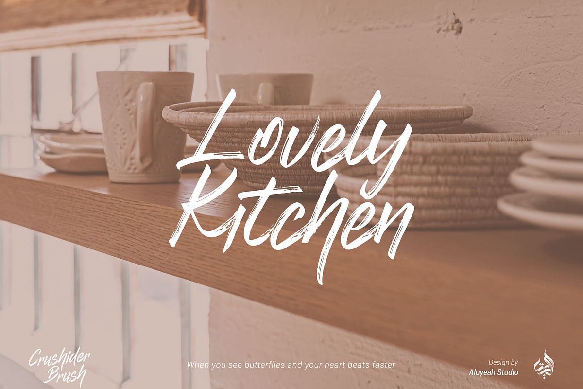 Crushider Brush, a Script Font by Aluyeah Studio (Photo 11 of 14)