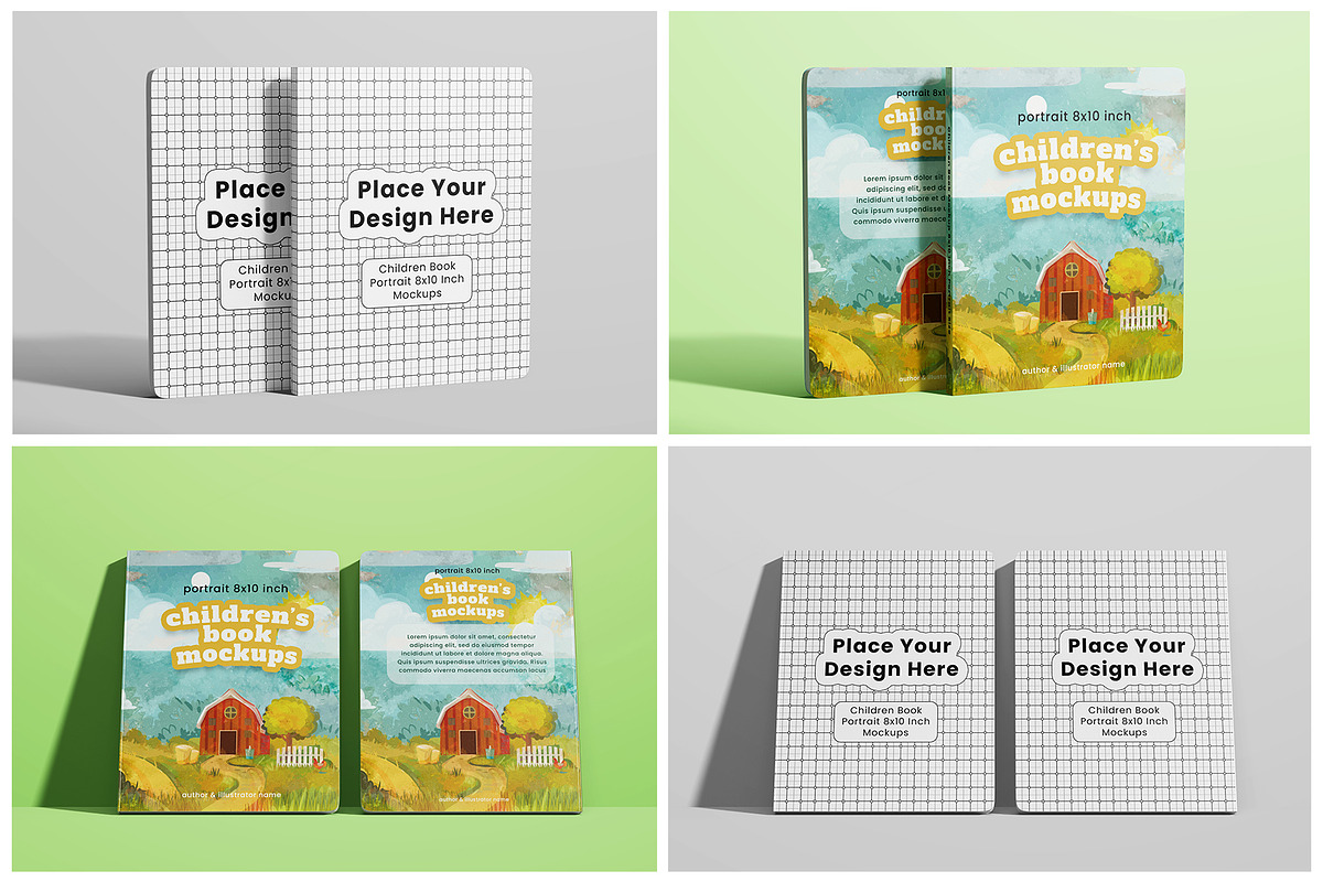 Children Book Mockup Set - 8x10 Inch, a Books & Magazine Mockup by Remnand Studio (Photo 10 of 12)