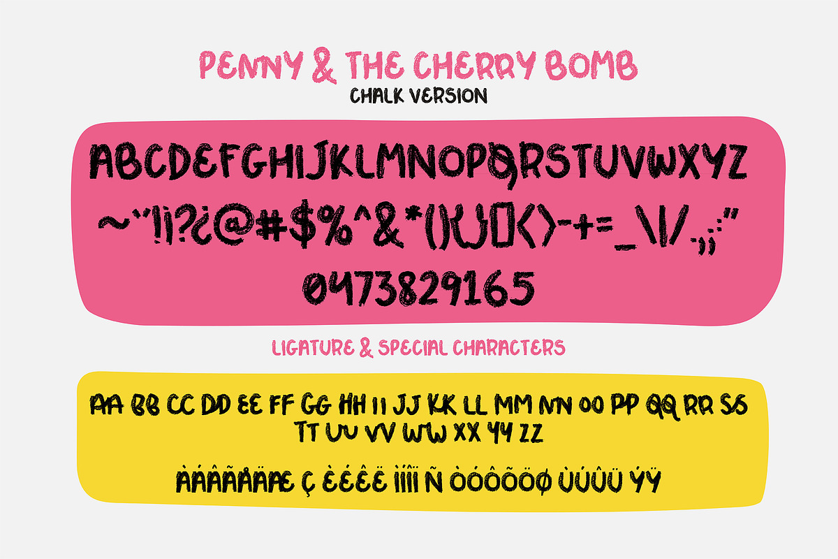 Penny & The Cherry Bomb, a Sans Serif Font by BlueRobinDesignShop (Photo 14 of 15)