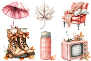 Hand-drawn Coquette Autumn Clipart, an Illustration by Designworld (Thumbnail 5 of 9)