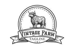 Vintage Farm Logo Design, a Branding & Logo Template by MkStudio