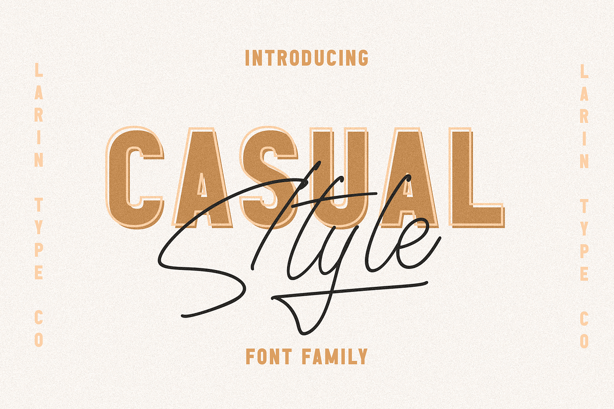 Casual Style, a Sans Serif Font by Larin Type Co. (Photo 1 of 12)