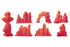 Desert stones. Canyon, rock, an Illustration by LadadikArt