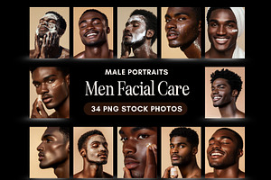 Male Model Portraits Men Skincare