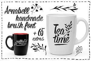 Arnabelle Script Font 65 Extras