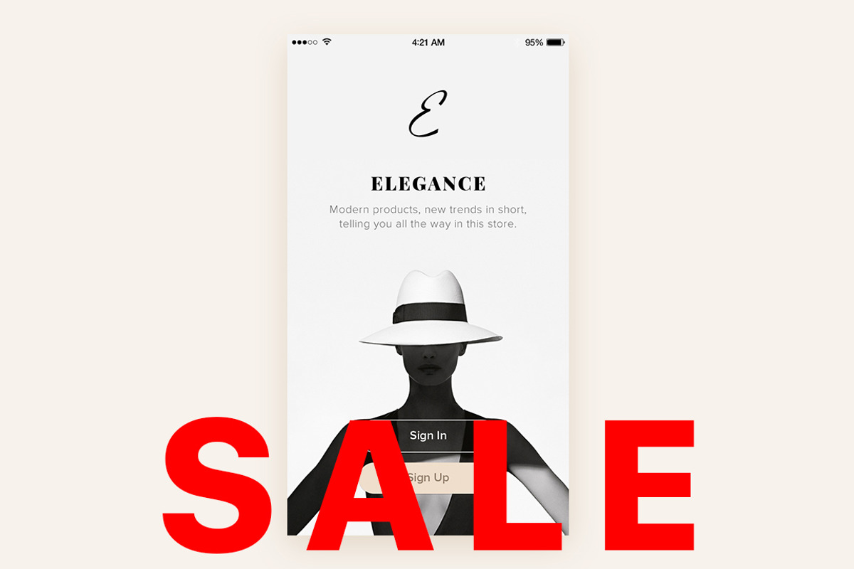 Elegance iOS UI Kit, an UI Kit Template by Design Universe (Photo 1 of 4)