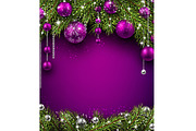 Big violet Christmas & New Year set, a Decorative Illustration by Vjom (Thumbnail 20 of 20)