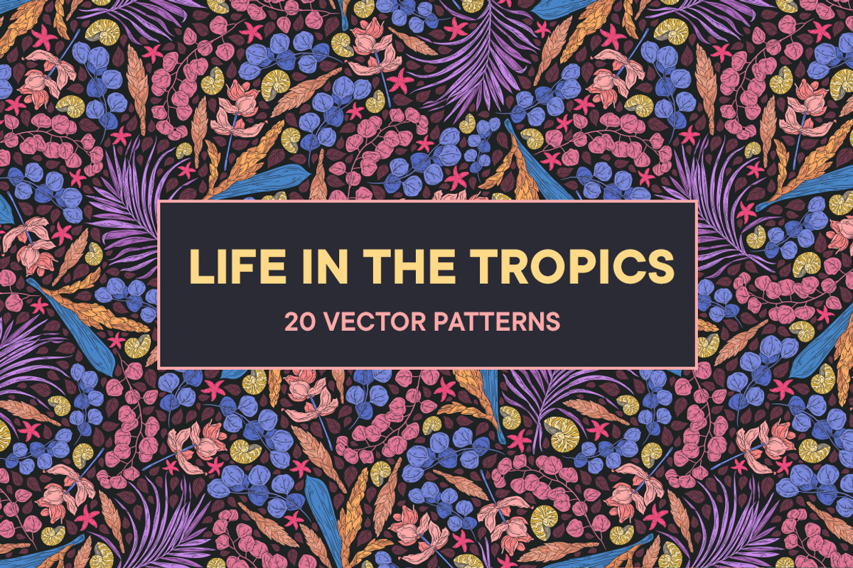 Life in the Tropics patterns, a Pattern Graphic by Piñata (Photo 1 of 14)
