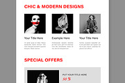 Fashion Email Newsletter Layout, an UI Kit Template by MightyDesign (Thumbnail 4 of 8)