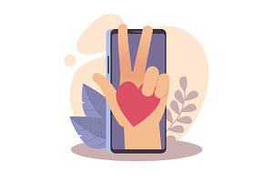 Manifestation on social media, an Object Illustration by YummyBuum