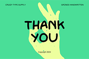 Grunes - Handwritten Display Font, a Handwritten Font by Cruizy & Co (Thumbnail 9 of 9)