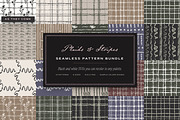 Plaids & Stripes Seamless Patterns, a Pattern Graphic by The October Creative (Thumbnail 1 of 12)
