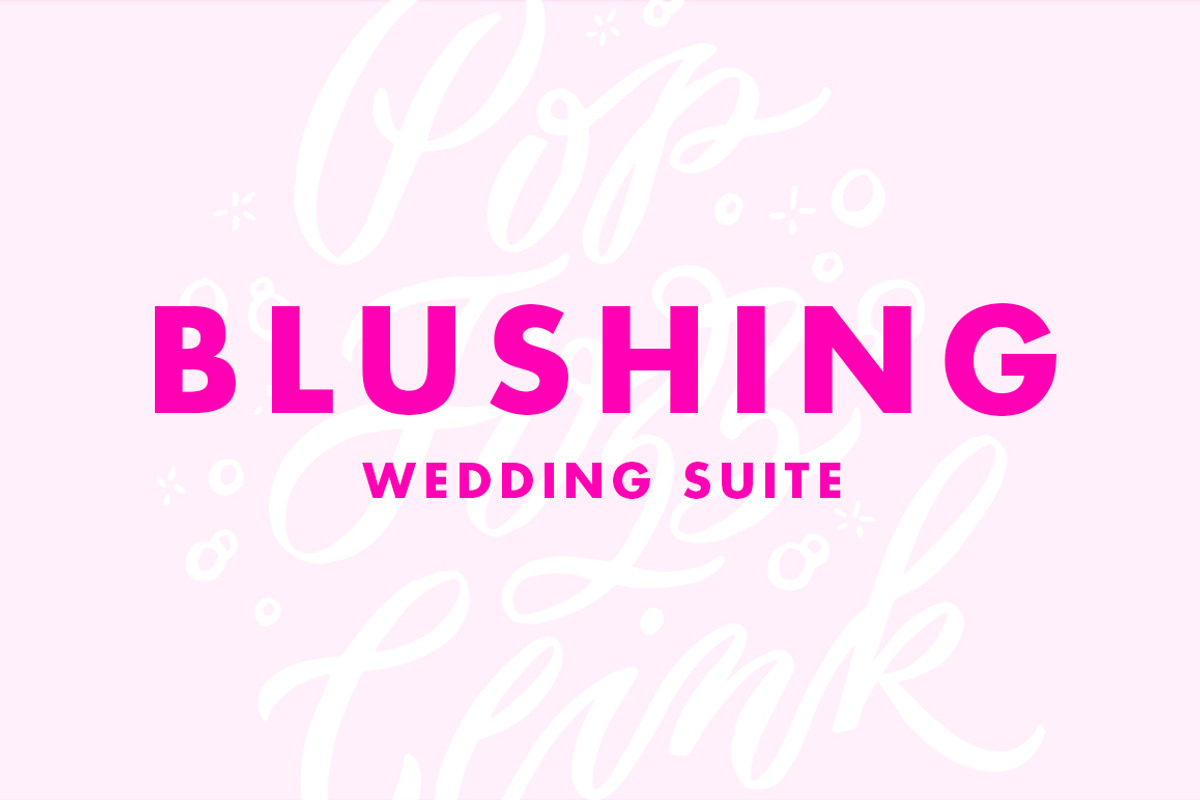 Blushing Wedding Suite, an Illustration by Molly Jacques