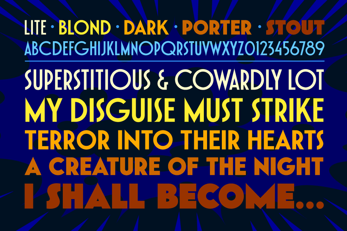 Dutch Courage Ale - sharp Art Deco, a Sans Serif Font by Comicraft Fonts (Photo 2 of 4)