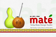 Yerba Mate Design Toolkit., a Brush Add-On by IrinaCzaran (Thumbnail 1 of 7)